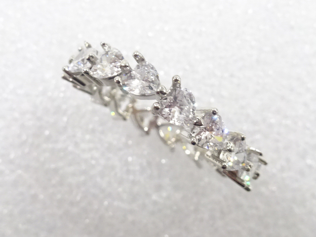 JAPANESE KIMONO / ANTIQUE CRYSTAL RING (SIZE 23)